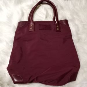 Kate Spade Maroon Shopper shoulder tote bag